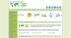 Desktop Screenshot of greenplanetadvertiser.com